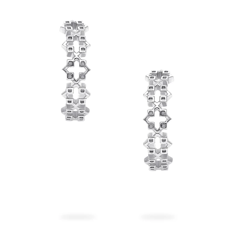 Sterling Silver Muse 18 mm Hoop Earrings