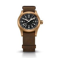 Khaki Field Manual 38 mm Bronze and Titanium