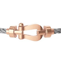 Force 10 Medium Rose Gold Cable Bracelet