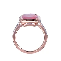Rose Quartz Ring in Rose Gold
