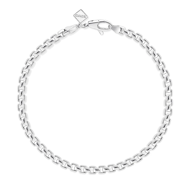 Sterling Silver Men's Venetian Chain Bracelet