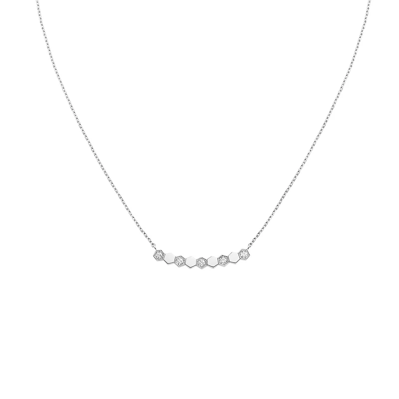 Bee de Chaumet White Gold and Diamond Pendant