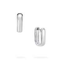 Silver U-Shape Huggies