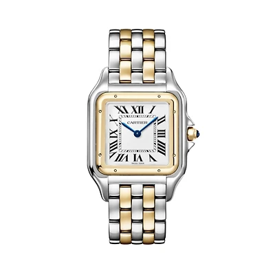 Panthère de Cartier Large Quartz 42 mm Yellow Gold and Stainless Steel
