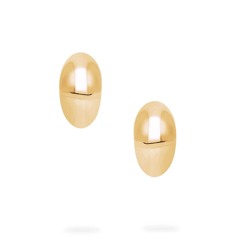 Yellow Gold Bombe Earrings