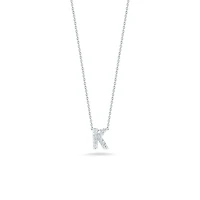 Tiny Treasures Love Letter K White Gold and Diamond Pendant