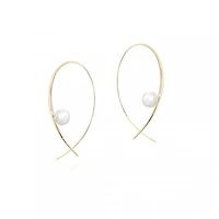 Freshwater Pearl Hoop Earrings