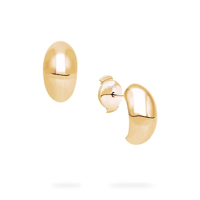 Yellow Gold Bombe Earrings