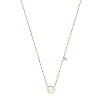 Mother Of Pearl Necklace with Diamond