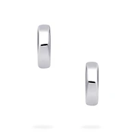 Sterling Silver 13 mm Huggie Earrings