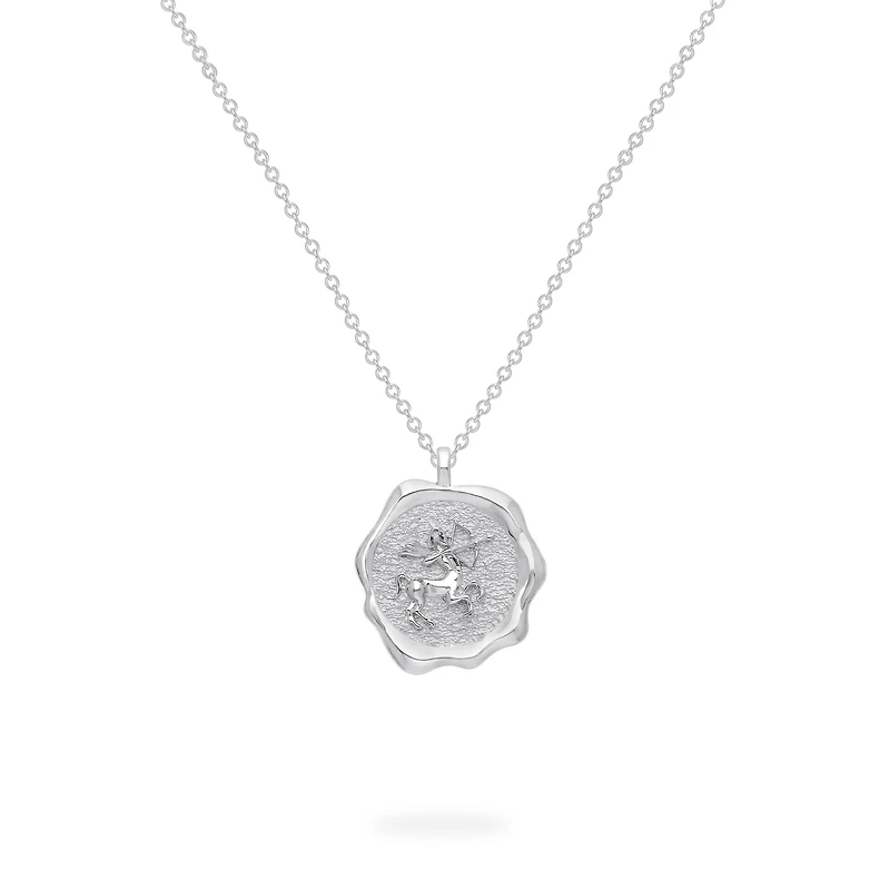 Zodiac Sagittarius Pendant in Sterling Silver