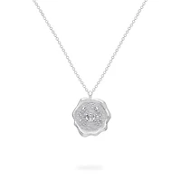 Zodiac Cancer Pendant Necklace in Sterling Silver