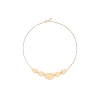 Lunaria Yellow Gold and Diamond Necklace