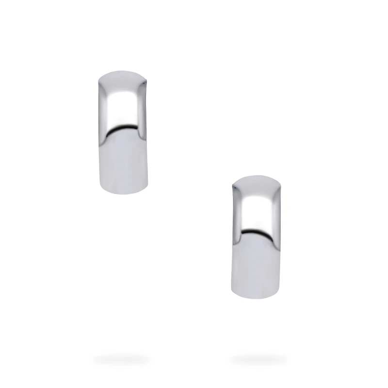 Sterling Silver 13 × 5 mm Hoop Earrings