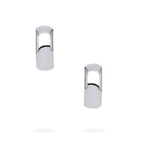 Sterling Silver 13 × 5 mm Hoop Earrings