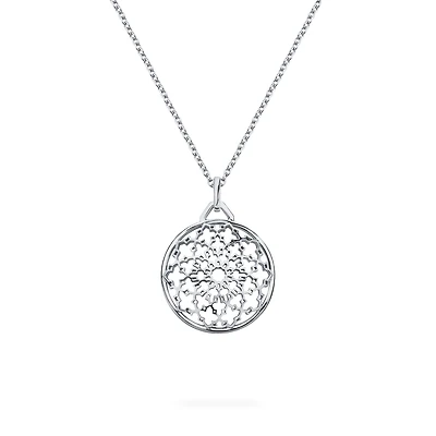 Sterling Silver Medallion Pendant