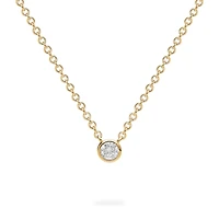 Yellow Gold Diamond Pendant Necklace