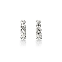 Infinite & Boundless Infinity Silver Hoop Earrings