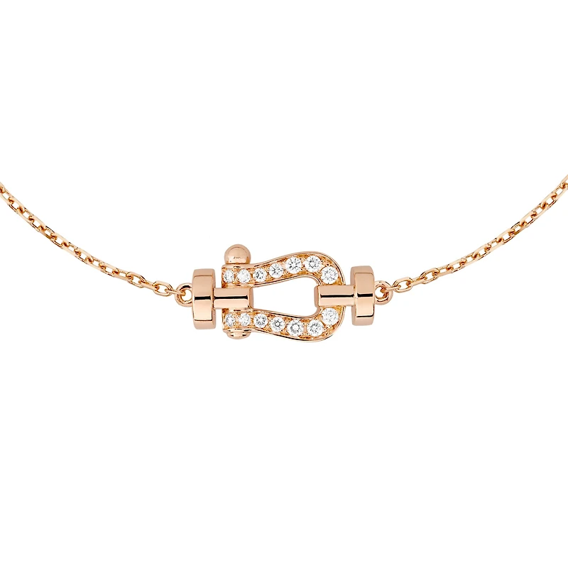 Force 10 Small Rose Gold and Diamond Pavé Bracelet