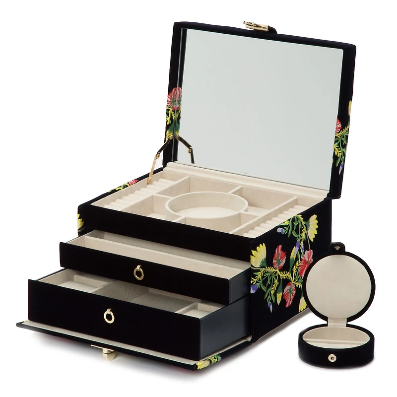 Zoe Indigo Medium Jewellery Case