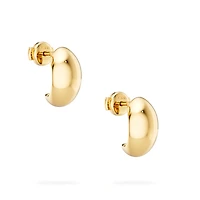 Yellow Gold Bombe Earrings