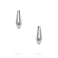 Sterling Silver Square Huggie Earrings
