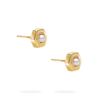Yellow Gold Birthstone Earrings