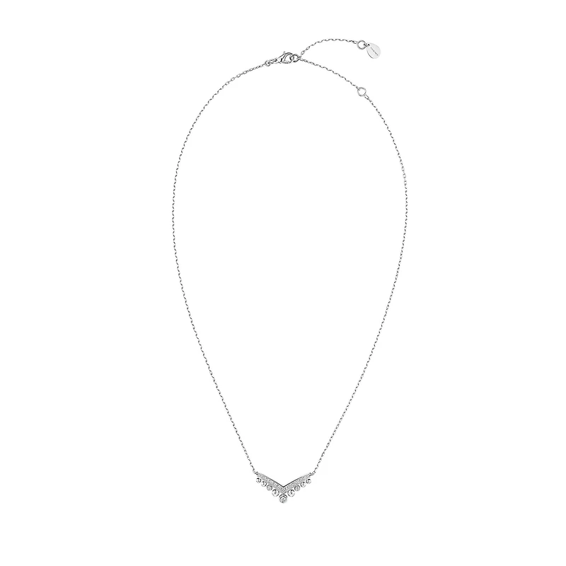 Josephine Aigrette White Gold and Diamond Pendant