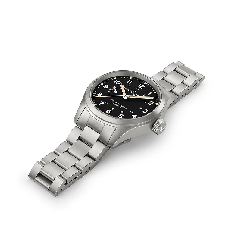 Khaki Field Power Reserve 40 mm Stainless Steel