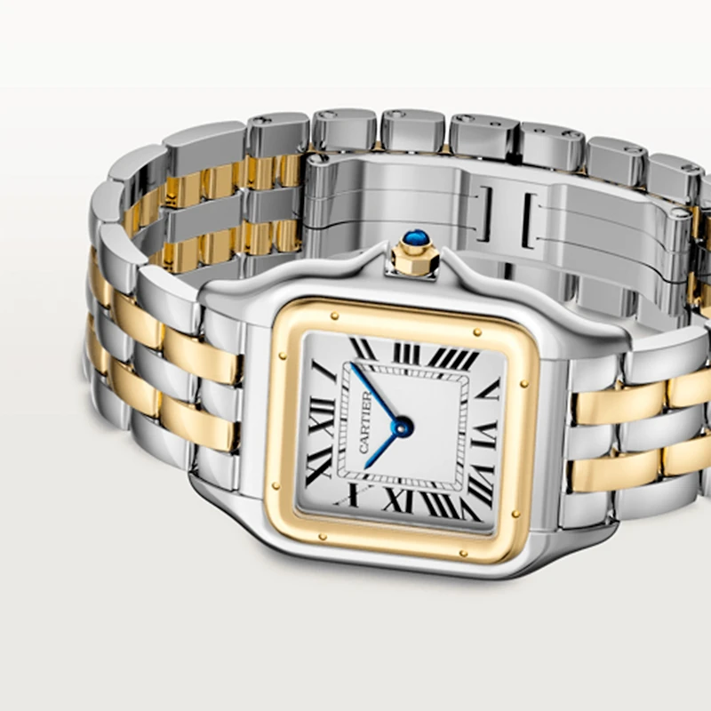 Panthère de Cartier Large Quartz 42 mm Yellow Gold and Stainless Steel