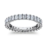 Platinum 2.40ct Radiant Cut Eternity Band