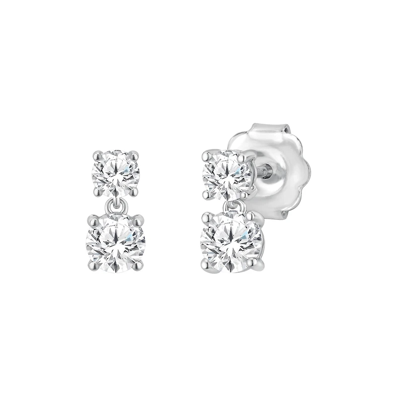 White Gold Diamond Earrings