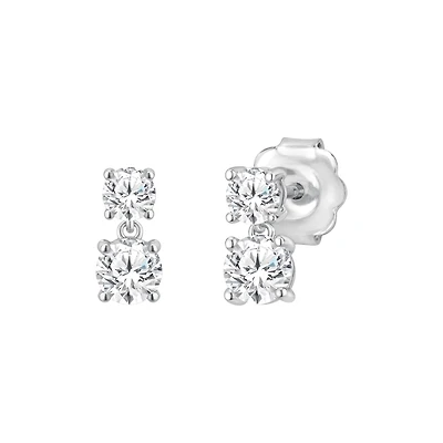 White Gold Diamond Earrings