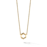 Yellow Gold Bee Chic Pendant Necklace