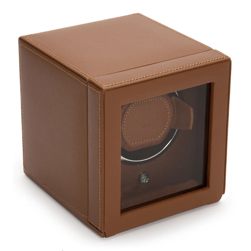 Cubs Cognac 1 Piece Watch Winder with Cover
