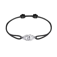 Menottes R10 White Gold Cord Bracelet