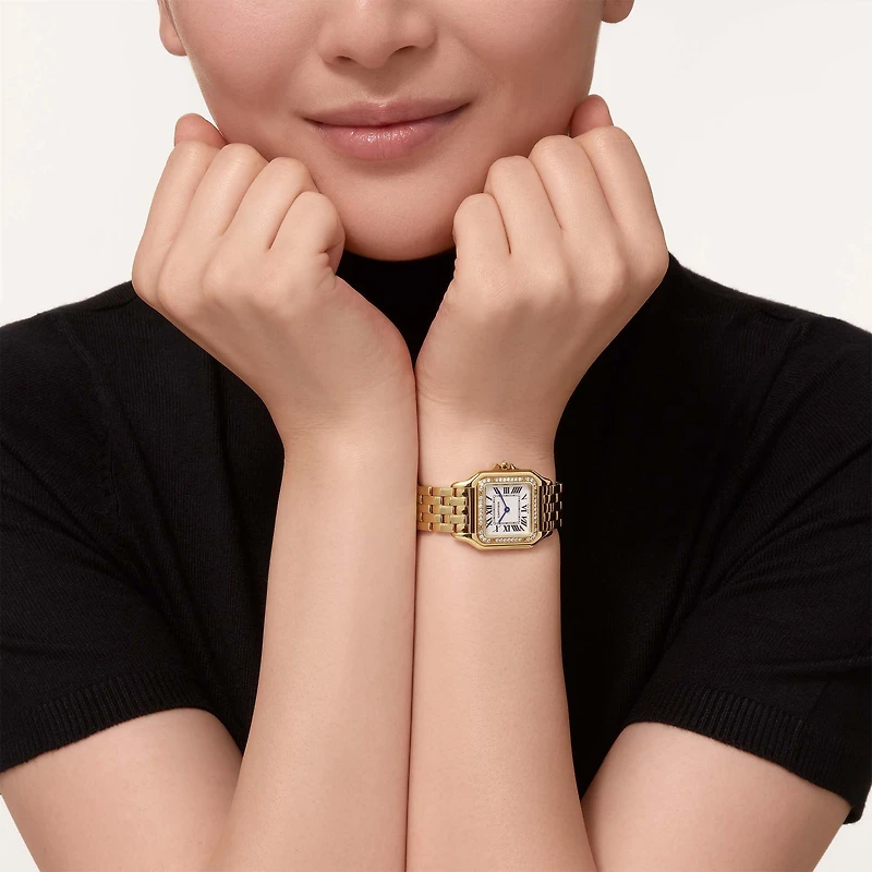 Panthère de Cartier Medium Quartz 27 x 36 mm Yellow Gold and Diamond