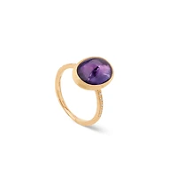 Siviglia Colour Yellow Gold and Amethyst Ring