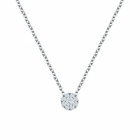 Large Diamond Cluster Pendant for Kids