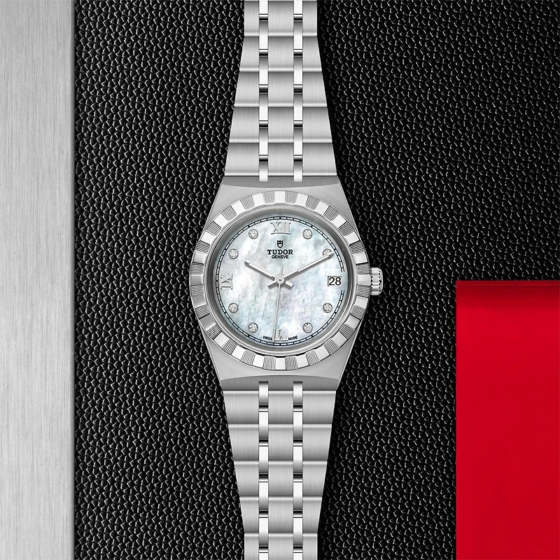 TUDOR Royal Automatic 34 mm Stainless Steel and Diamond