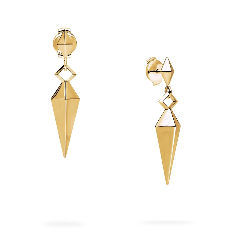 Yellow Gold Daggar Earrings