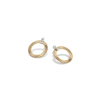 Masai Yellow Gold and Diamond Earrings