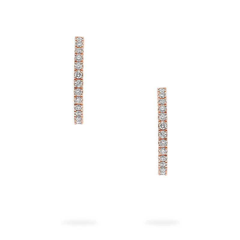 Rose Gold Rosée du Matin 15 mm Hoop Earrings