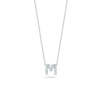 Tiny Treasures Love Letter White Gold and Diamond Pendant