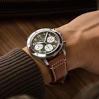 Classic AVI Curtiss Warhawk Automatic Chronograph 42 mm Stainless Steel