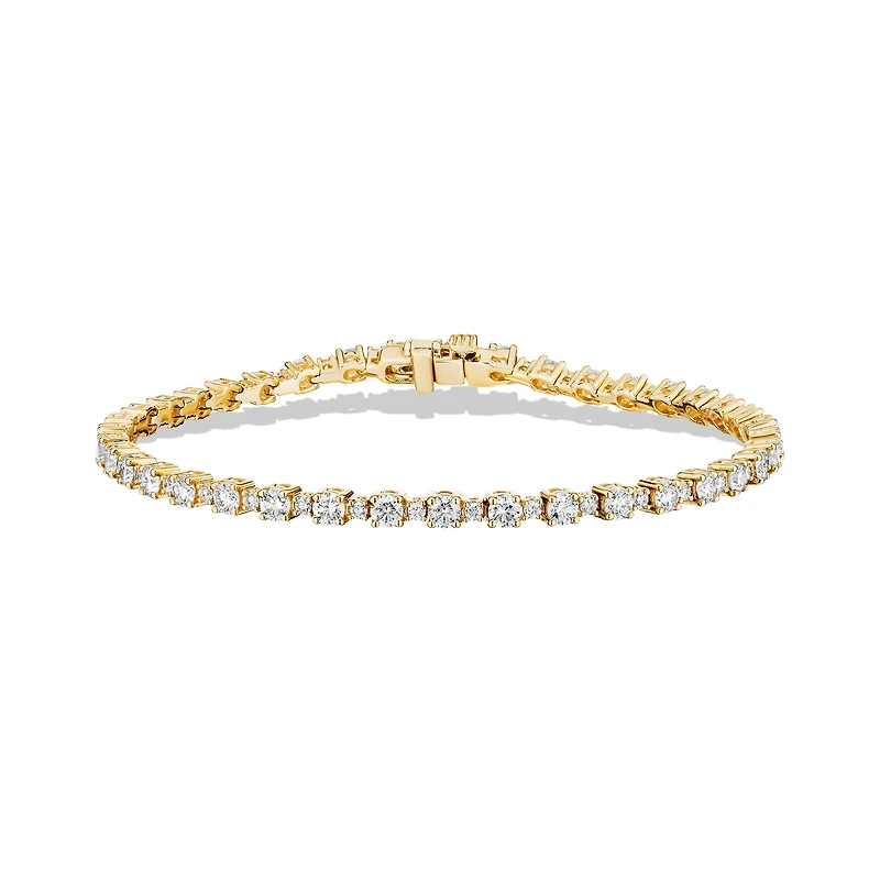 Yellow Gold Tennis Bracelet