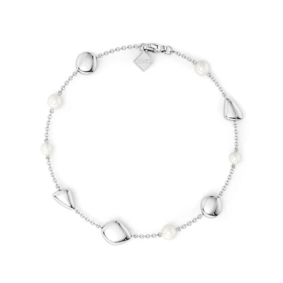 Sterling Silver Pearl Bracelet