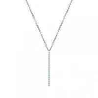 Vertical Diamond Bar Necklace