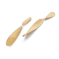 Lunaria Twist Yellow Gold Drop Earrings