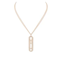 Move 10th Rose Gold and Diamond Pavé Necklace